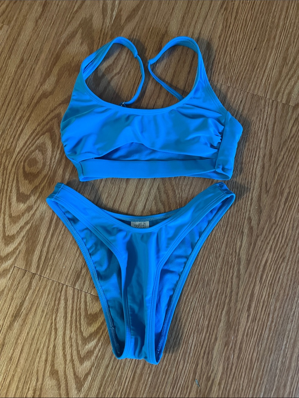 wild fable Bright Blue Bikini Set